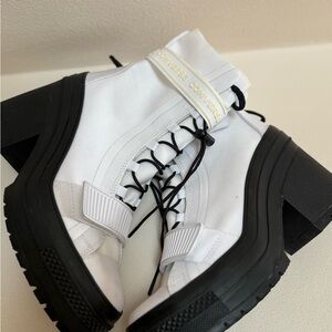 Converse Women's White Platform Boots